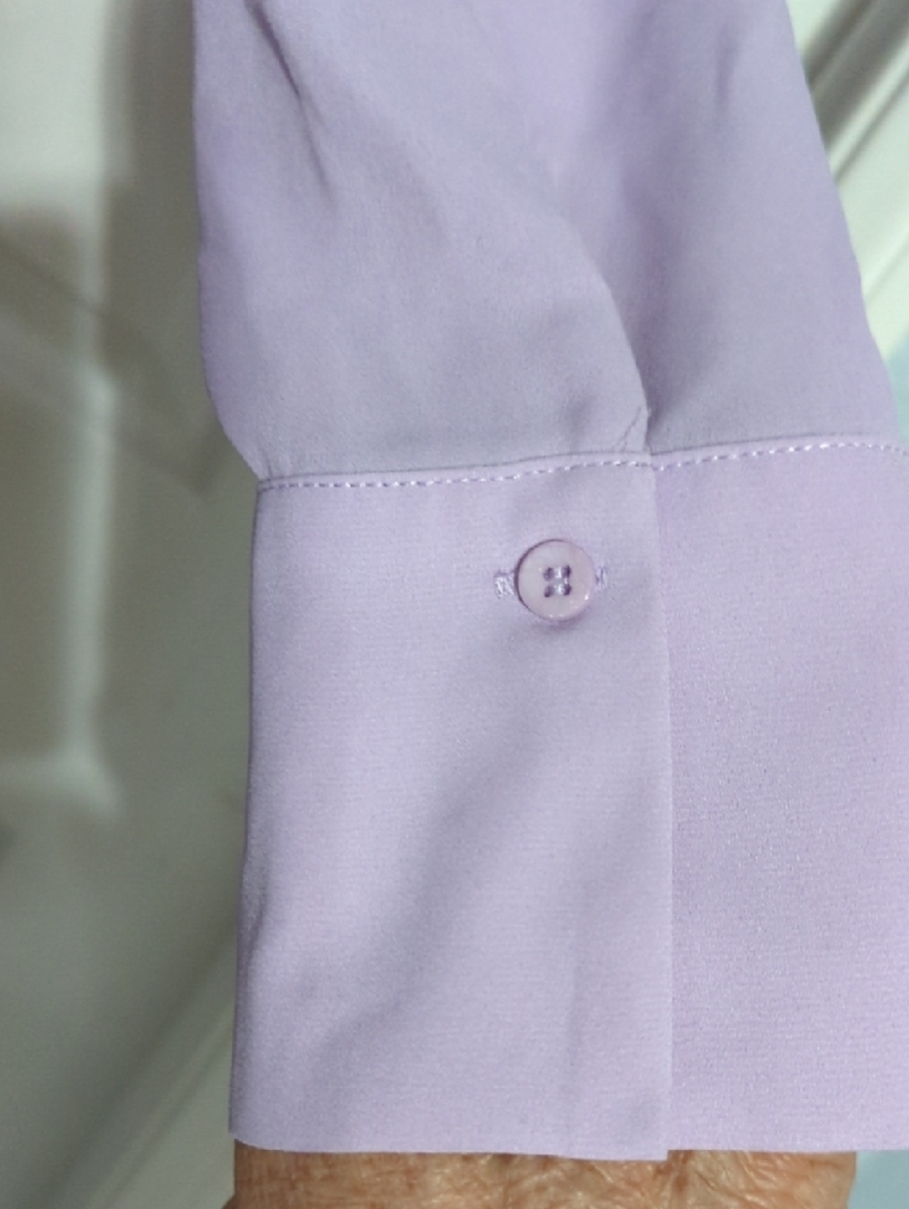 Ruffled Lilac Women's Blouse Pit To Pit 19 Inch - Picture 7 of 10